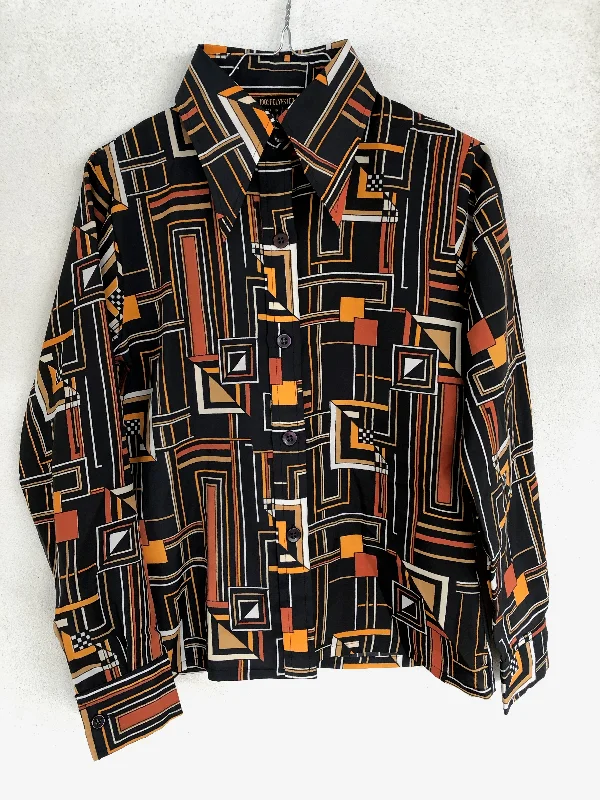 Long Sleeve Printed Shirt 70s