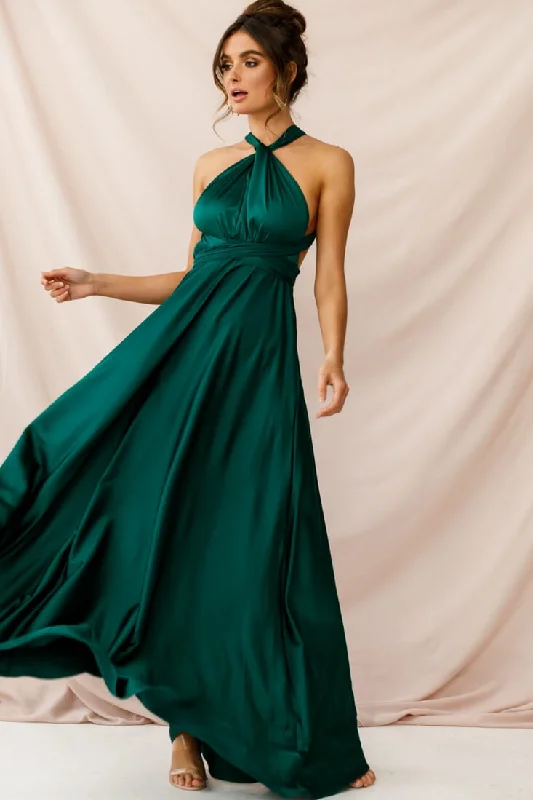 Ariana Multiway Maxi Dress Green Jade