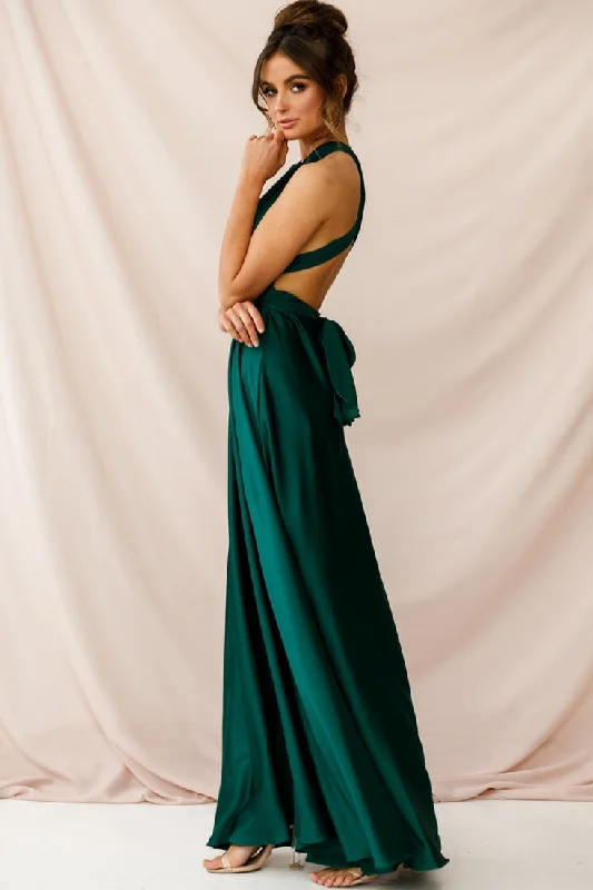 Ariana Multiway Maxi Dress Green Jade