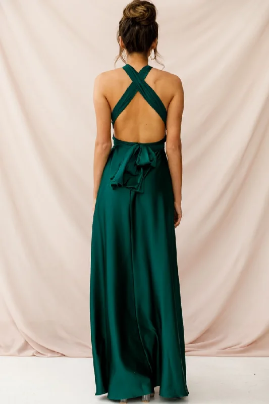 Ariana Multiway Maxi Dress Green Jade