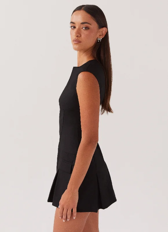 Cassia Mini Dress - Black