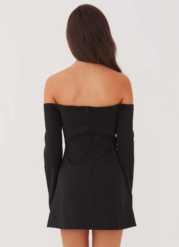 Dominique Blazer Mini Dress - Black