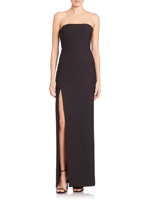 Black Seiler Strapless Stretch¶ð Cady Gown