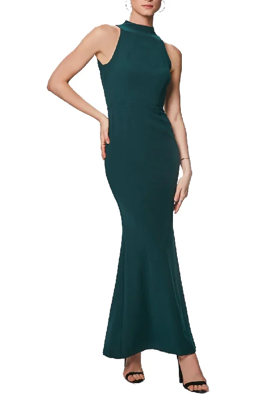 Emerald Serena Back Cutout Maxi Dress