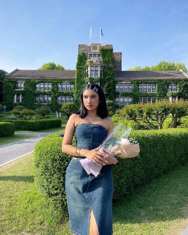 Vintage Washed Denim Dress