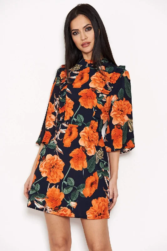 Floral Frill Day Dress