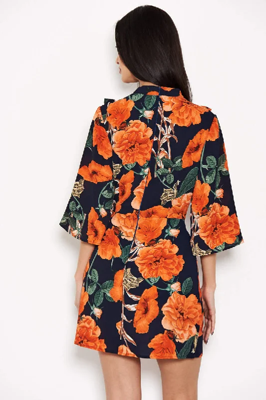 Floral Frill Day Dress