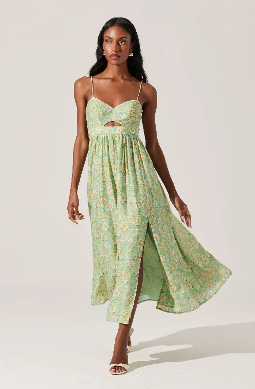 Green floral / XS