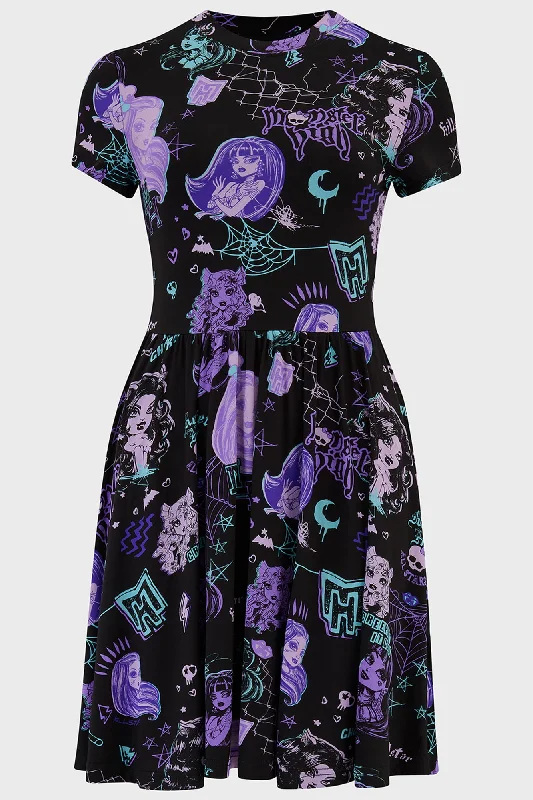 Ghoul Reunion Aop Mini Dress