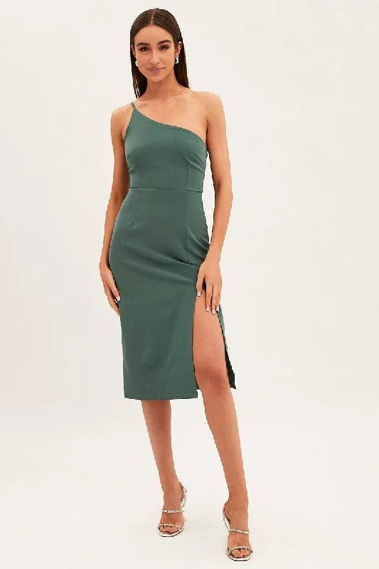 Green Midi Dress Bodycon