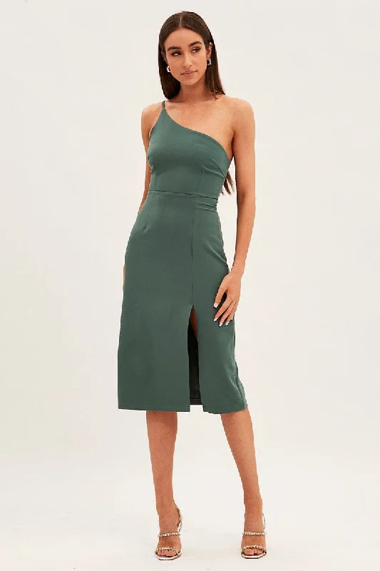 Green Midi Dress Bodycon