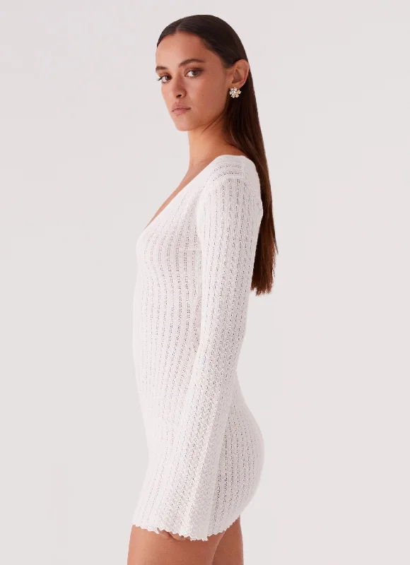 Lavelle Knit Mini Dress - Ivory