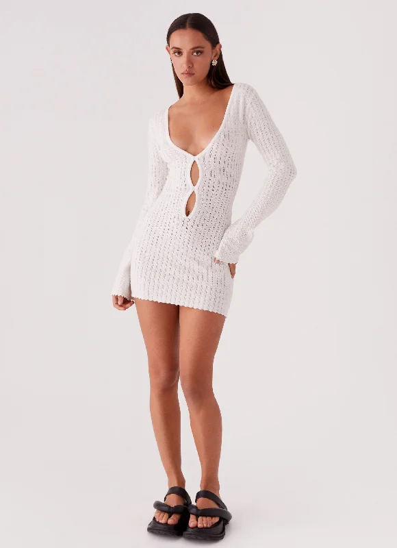 Lavelle Knit Mini Dress - Ivory