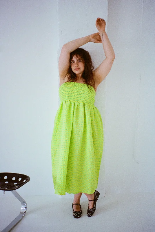 Marais Dress - Acid Apple Gingham