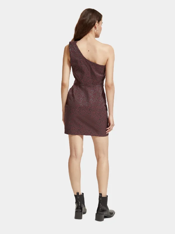 One shoulder mini dress