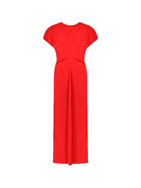 Petite Harper Red Flutter Sleeve Midaxi Dress