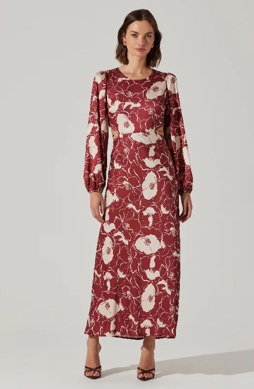 Quinn Floral Cutout Maxi Dress