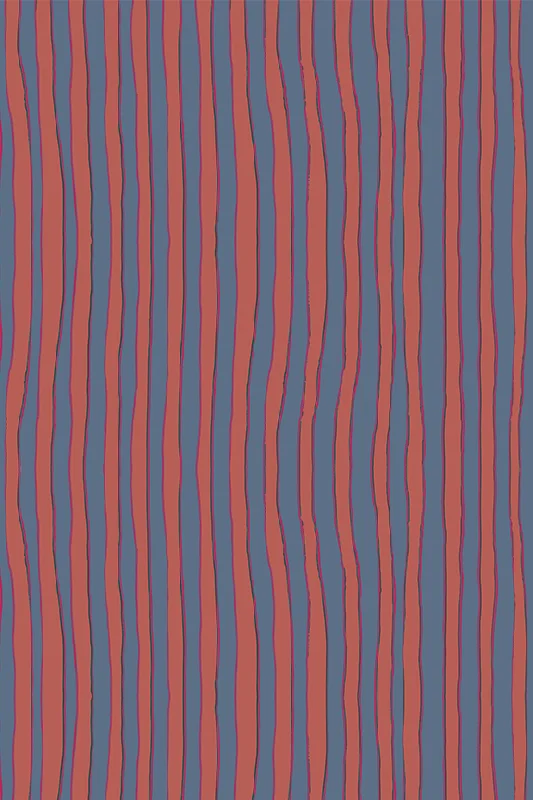 BATIK STRIPE BLOOD ORANGE / XS