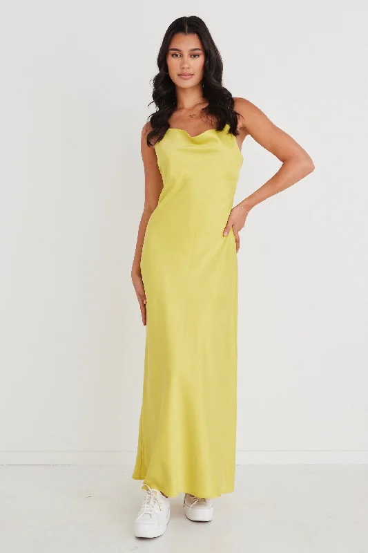 Sovereign Citron Strappy Maxi Dress