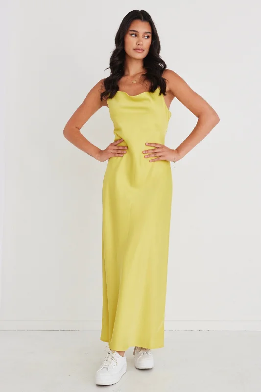 Sovereign Citron Strappy Maxi Dress