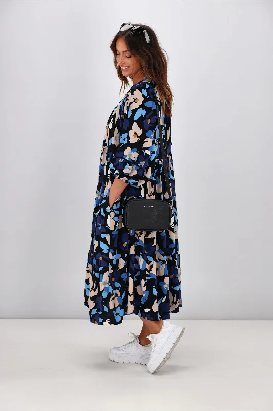 Sunday Boho Kenza Dress Black Blue