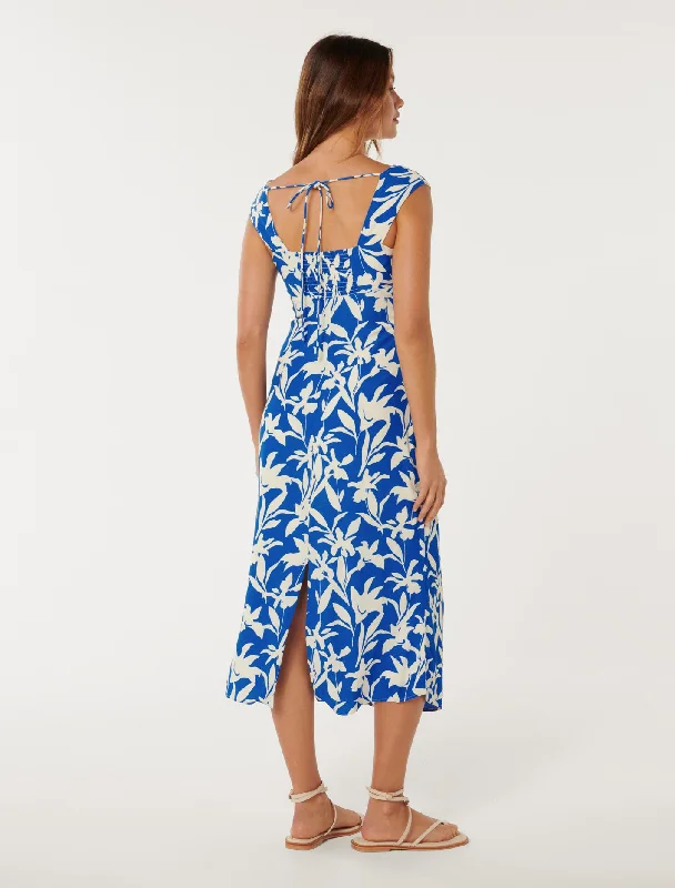 Tasmin Ruched Waist Midi Dress