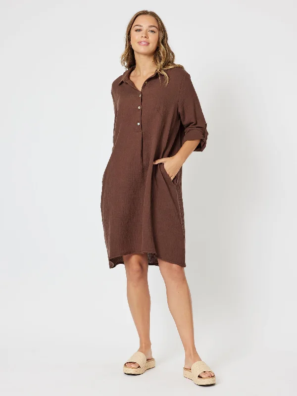 Threadz Byron Dress Choc