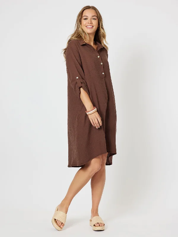 Threadz Byron Dress Choc