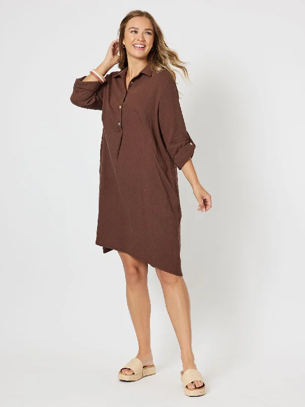 Threadz Byron Dress Choc