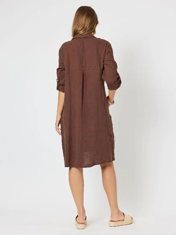 Threadz Byron Dress Choc